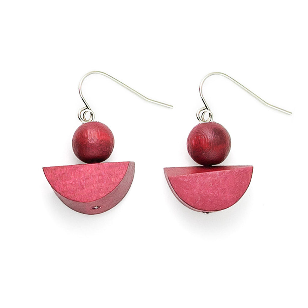 Speedway Drop Earring Cherry Red - Global Free Style