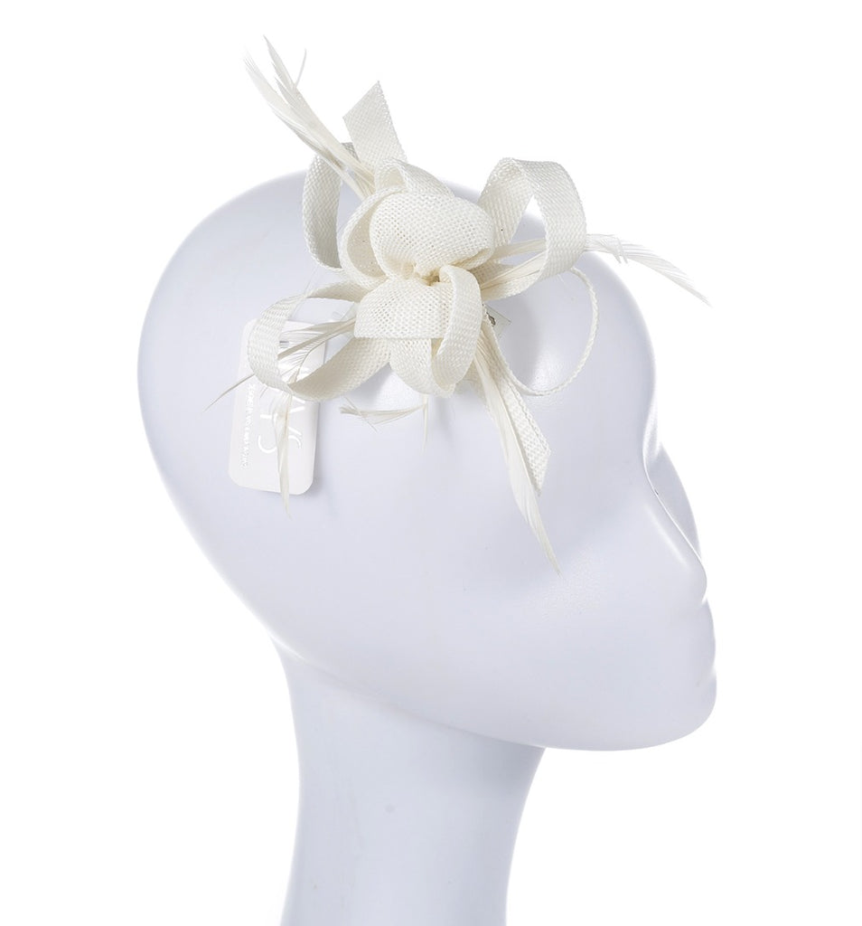Hair Clip and Brooch Twirl White - Global Free Style