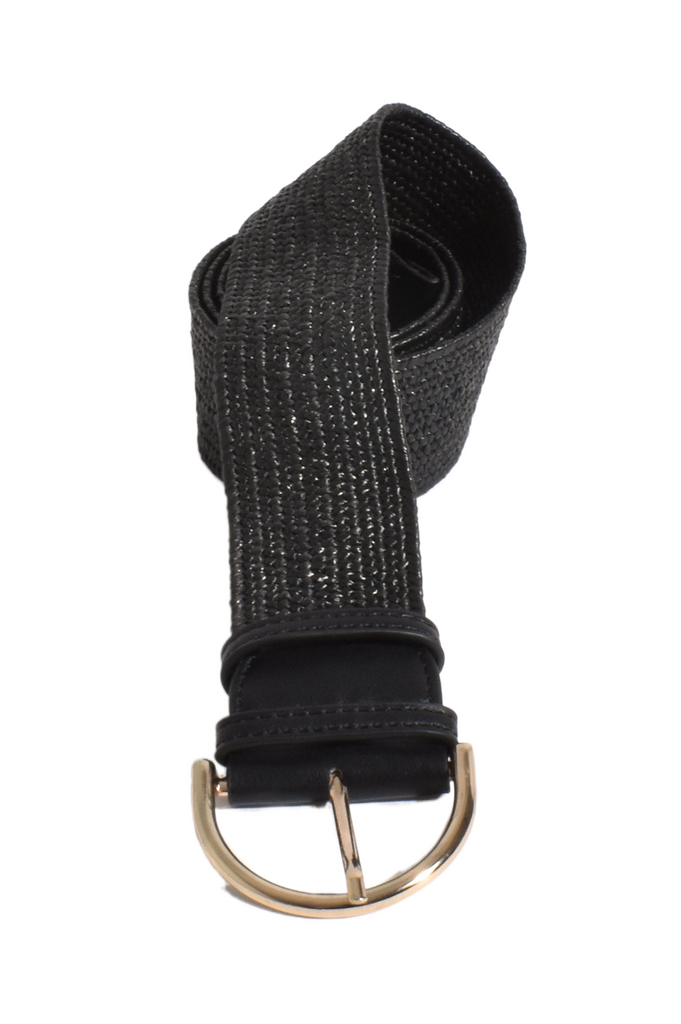 Peta Stretch Belt Black Belts Adorne   