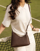 Amelia Shoulder Bag Chocolate Bags and Purses Louenhide
