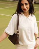 Amelia Shoulder Bag Chocolate Bags and Purses Louenhide