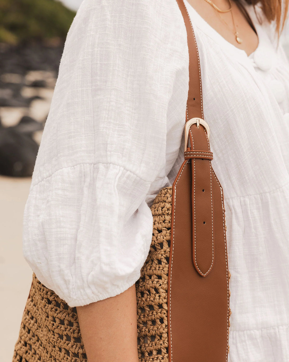 Louisa Shoulder Bag Natural Tan Bags and Purses Louenhide