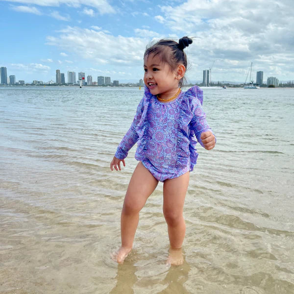 Ava Kids Long Sleeve Swimsuit Kids Dresses Fernleigh Avenue