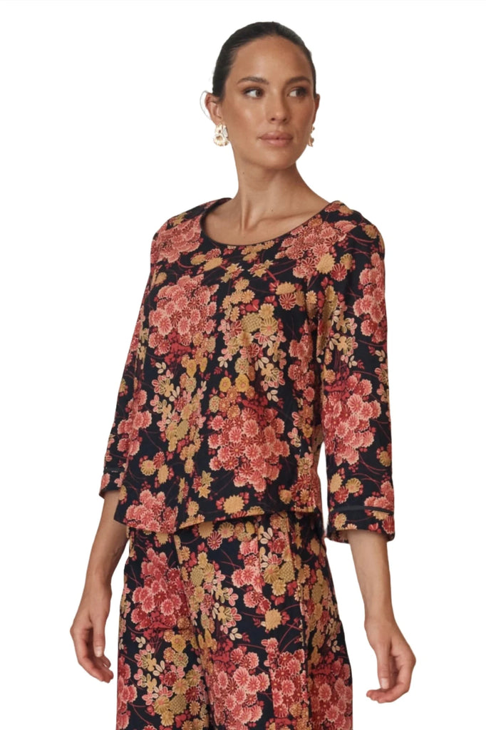 Millie Top Autumn Blossom Tops MahaShe S(8)  