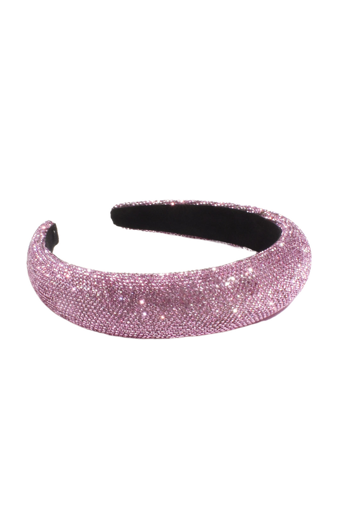 Crystal Embellished Event Headband Pink Hair Adorne   