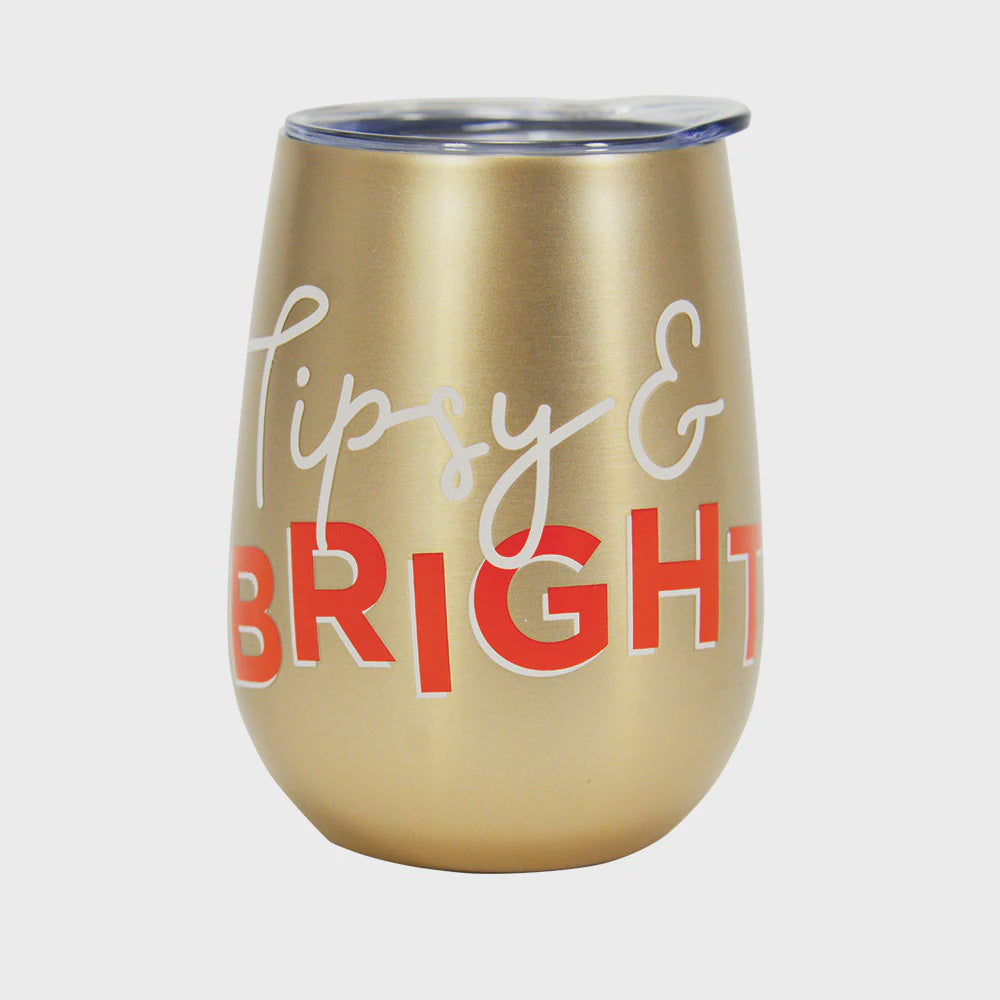 Wine Tumbler Double Walled Tipsy & Bright Gifts and Accessories Annabel Trends