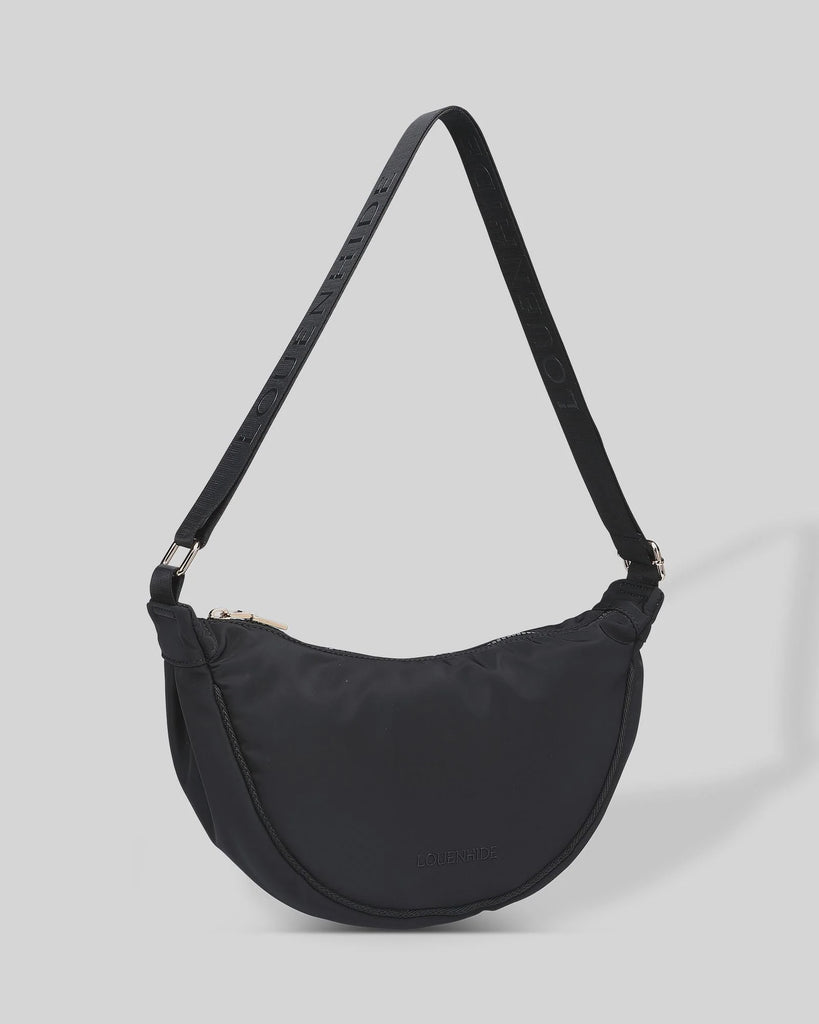 Sylvia Nylon Crossbody Bag Black Bags and Purses Louenhide