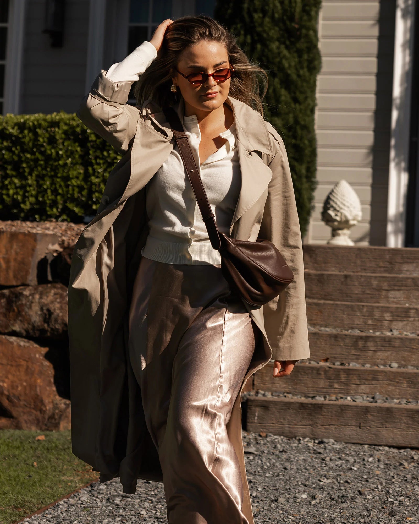 Sylvia Crossbody Bag Chocolate Bags and Purses Louenhide