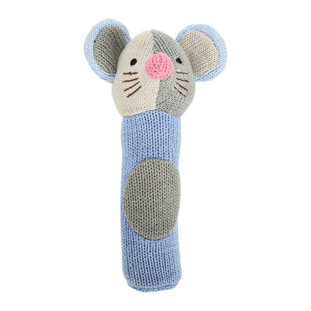 Hand Rattle Knit Mouse Gifts and Accessories Annabel Trends
