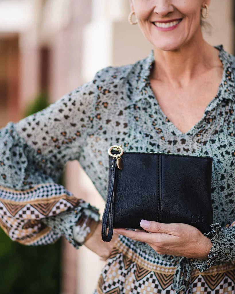 Baby Gracie Clutch Black Bags and Purses Louenhide   