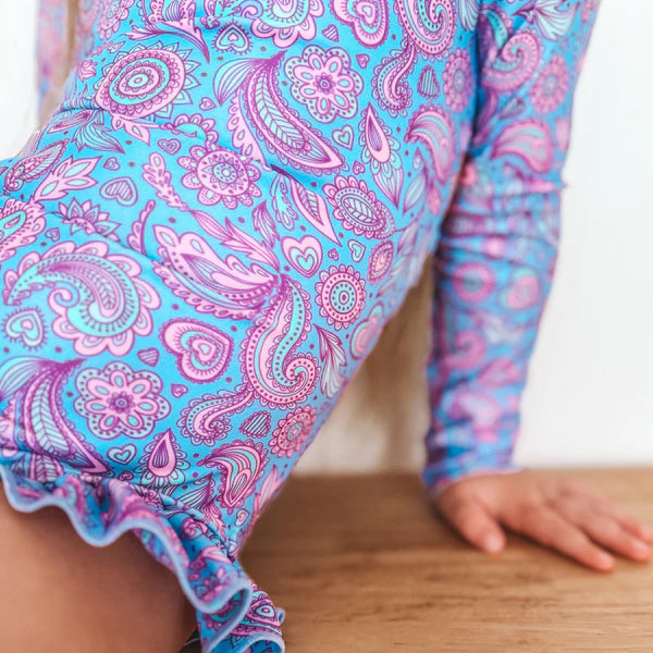Ava Open Back Girls Swimwear Kids Dresses Fernleigh Avenue