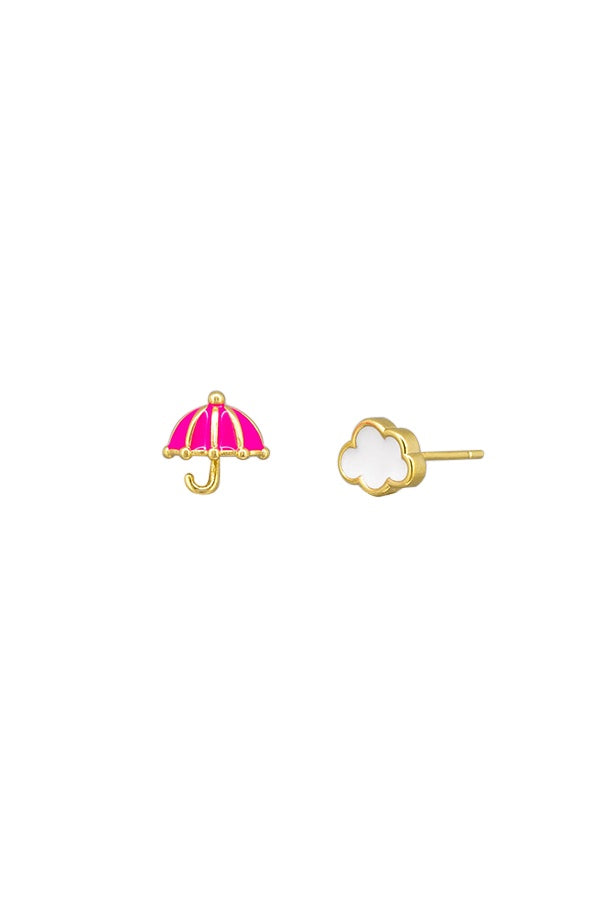 Pink Poppins Studs Earrings Tiger Tree