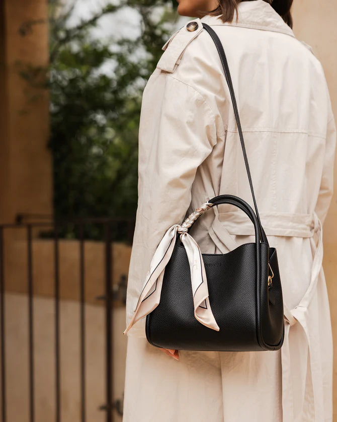 Steffie Mini Tote Bag Black Bags and Purses Louenhide   