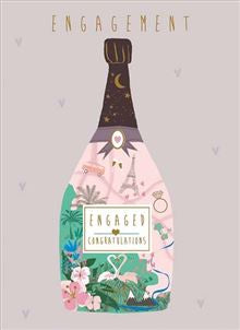 Engagement Champagne Gift Card Cards and Wrap Waterlyn