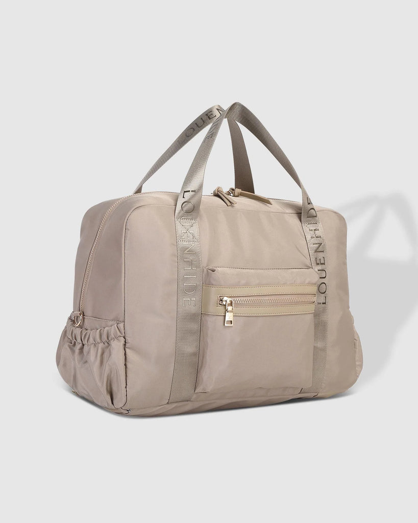 Jenn Nylon Travel Bag Beige Bags and Purses Louenhide