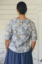 Gigi Top Cornflower Tops MahaShe