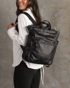 Bronx Backpack Black Bags and Purses Louenhide