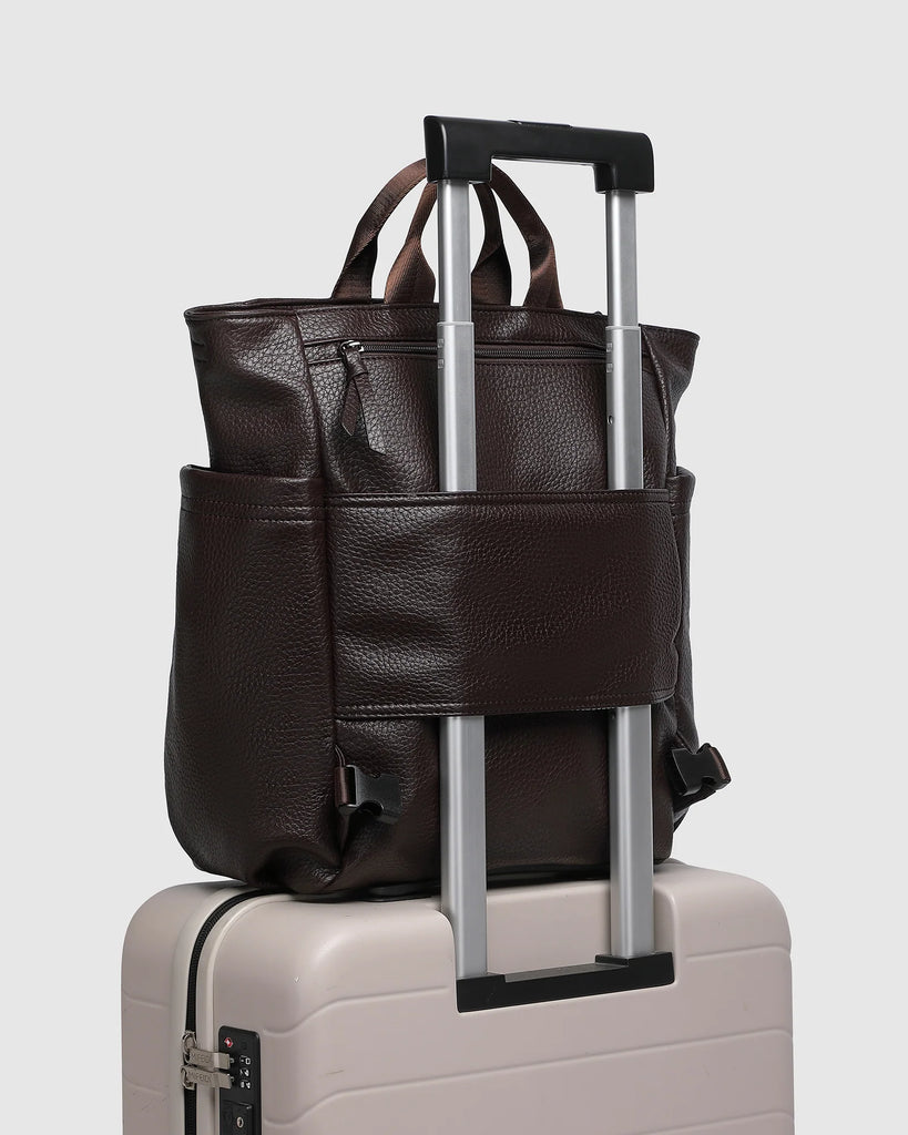 Bronx Backpack Chocolate Bags and Purses Louenhide
