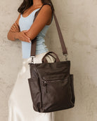 Bronx Backpack Chocolate Bags and Purses Louenhide