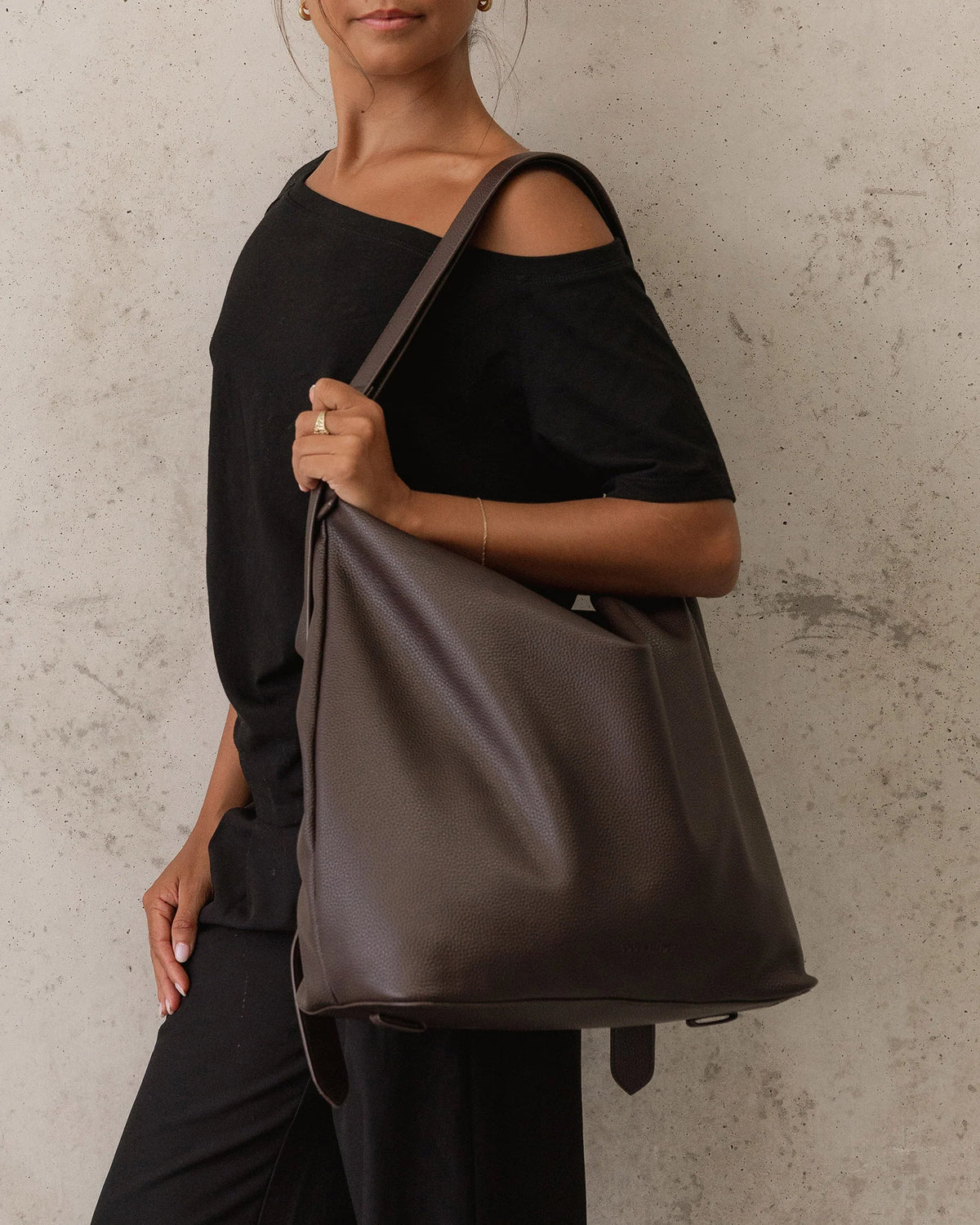 Miley Convertible Backpack Chocolate Bags and Purses Louenhide
