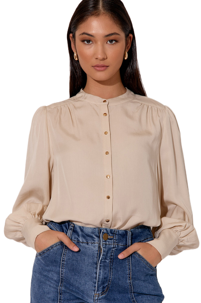 Anya Shirt Stone Tops Adorne   