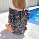 Pippa Solid Back Girls Swimwear Kids Dresses Fernleigh Avenue