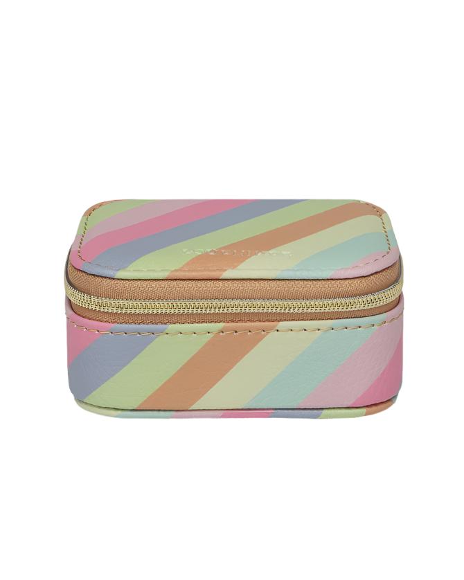 Suzie Jewellery Box Pastel Stripe Bags and Purses Louenhide   