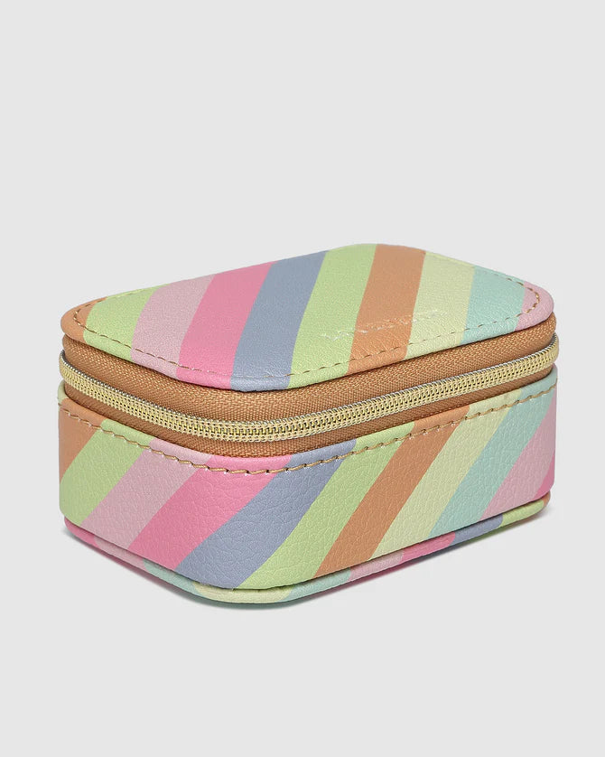 Suzie Jewellery Box Pastel Stripe Bags and Purses Louenhide   