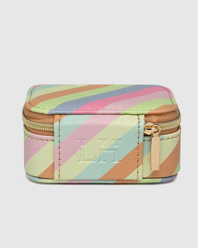 Suzie Jewellery Box Pastel Stripe Bags and Purses Louenhide   