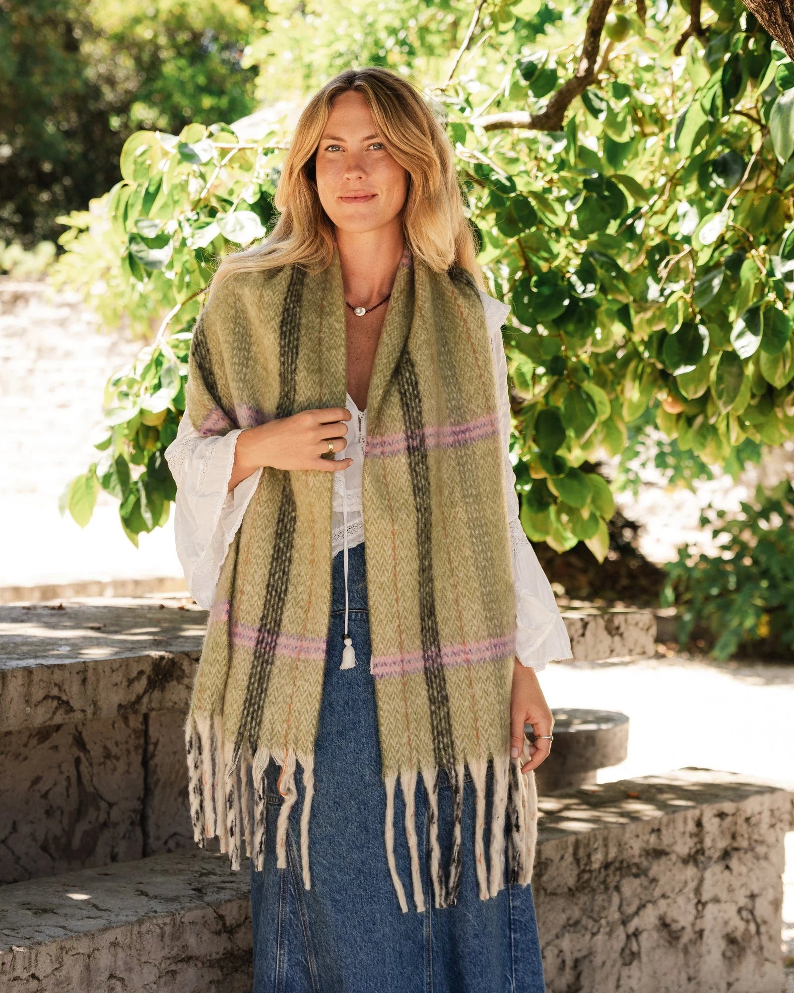 Bristol Scarf Pistachio Scarves and Sarongs Louenhide
