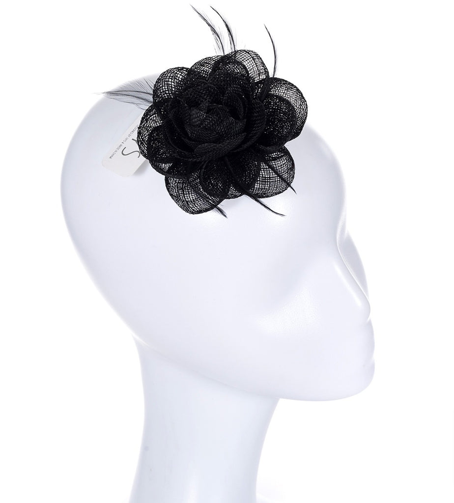 Hair Clip and Brooch Flower Black - Global Free Style