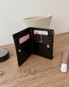 Lily Woven Wallet Black Bags and Purses Louenhide