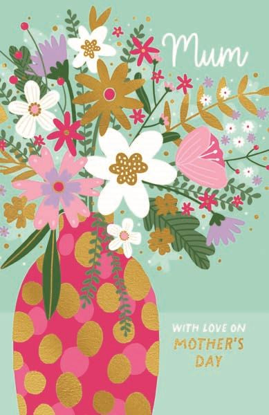 Mum Vase Cards and Wrap Waterlyn