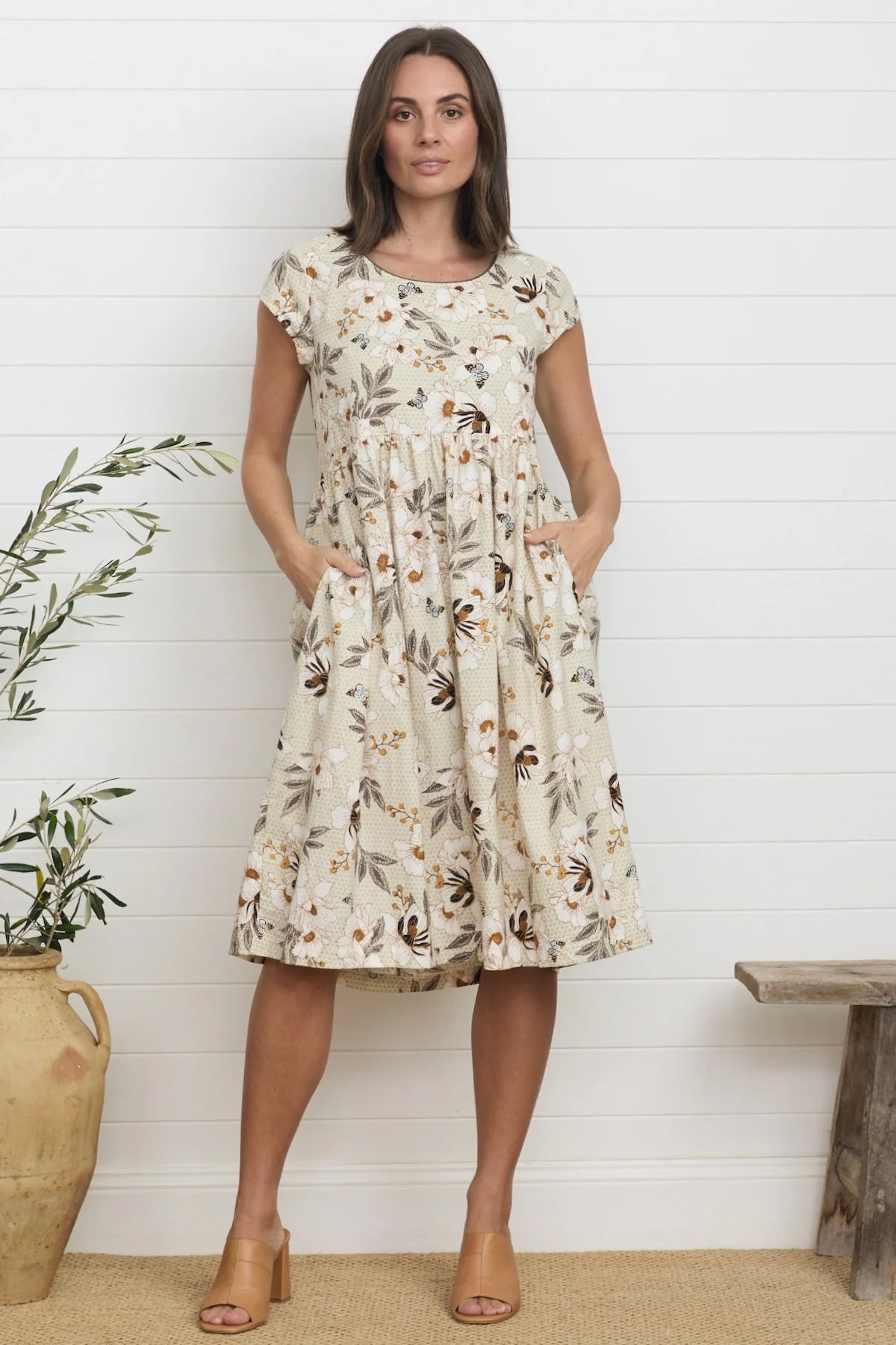 Lina Dress Honeycomb - Global Free Style