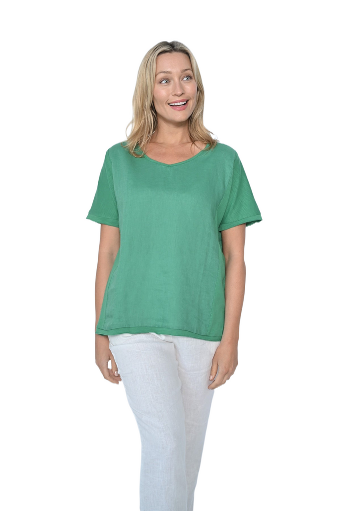 Belinda Top Green Tops Cali & Co   