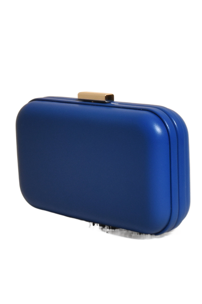 Emmaline Structured Event Clutch Cobalt Bags and Purses Adorne   