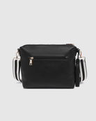 Daisy Stripe Crossbody Bag Black Bags and Purses Louenhide