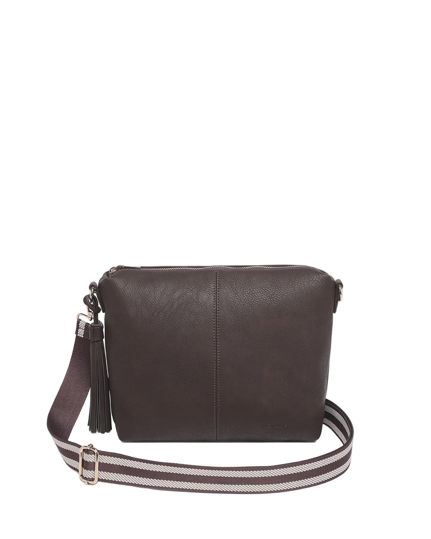 Daisy Stripe Crossbody Bag Chocolate Bags and Purses Louenhide