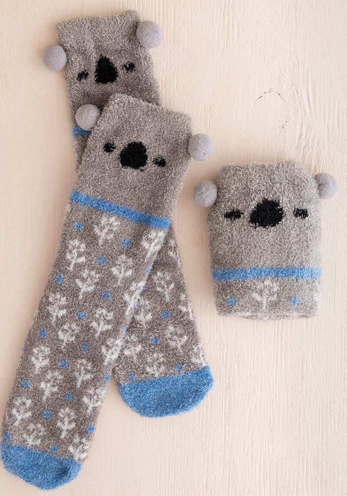 Natural Life Cozy Sock Koala Socks Natural Life Default Title  