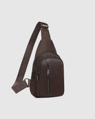 Boyd Nylon Sling Bag Chocolate Bags and Purses Louenhide