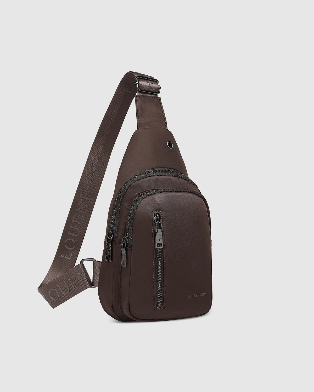 Boyd Nylon Sling Bag Chocolate Bags and Purses Louenhide