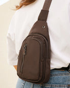 Boyd Nylon Sling Bag Chocolate Bags and Purses Louenhide