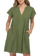 Livy Dress Khaki Dresses Boom Shankar 8