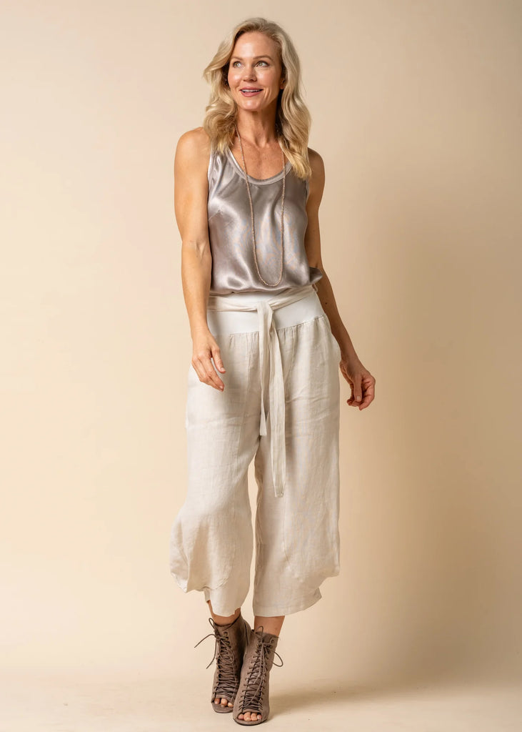 Addison Linen Pants in Latte - Global Free Style