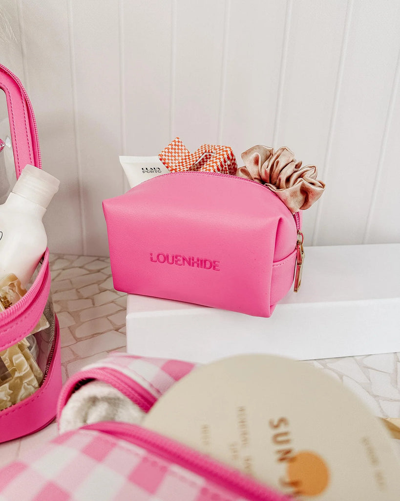 Jemima Cosmetic Bag Set Pink Gingham - Global Free Style