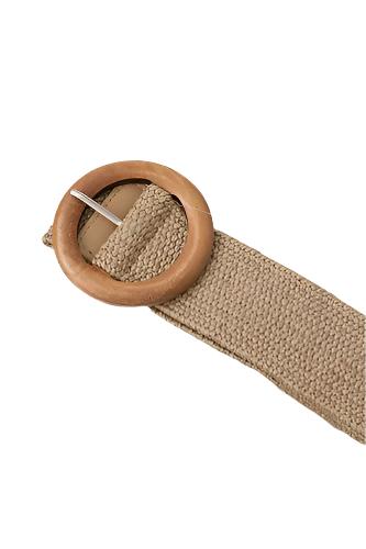 Stretch Belt Round Tan Belts All That Glitters   