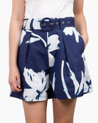 Sunny Girl Shorts Flower Blue Bottoms Sunny Girl S(8)