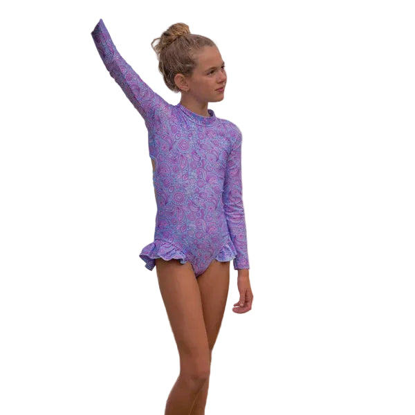 Ava Open Back Girls Swimwear Kids Dresses Fernleigh Avenue 00