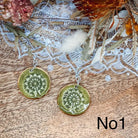 Viola Porcelain Earrings with Gold finish - No 1 Earrings Wolf and Clay
