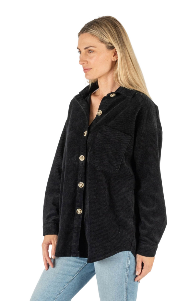 Dekota Cord Jacket Black Jackets Worthier   